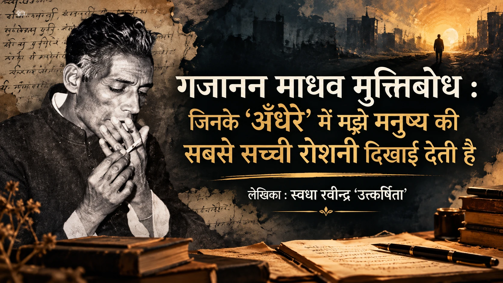 गजानन माधव मुक्तिबोध : जिनके ‘अँधेरे’ में मुझे मनुष्य की सबसे सच्ची रोशनी दिखाई देती है