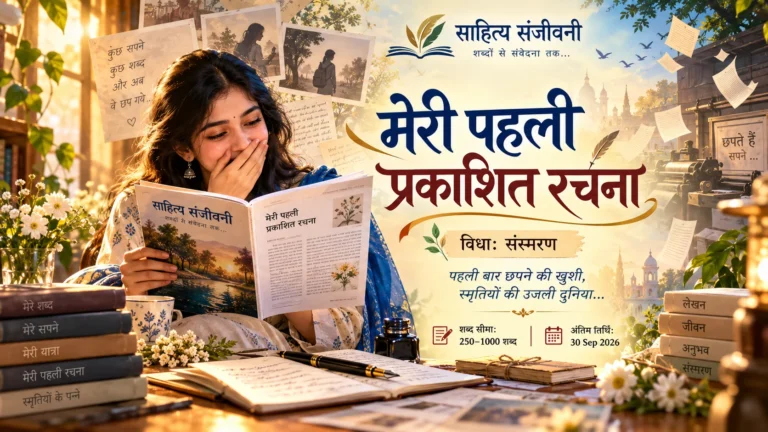 मेरी पहली प्रकाशित रचना