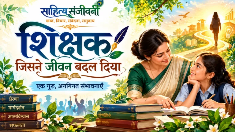 शिक्षक जिसने जीवन बदल दिया