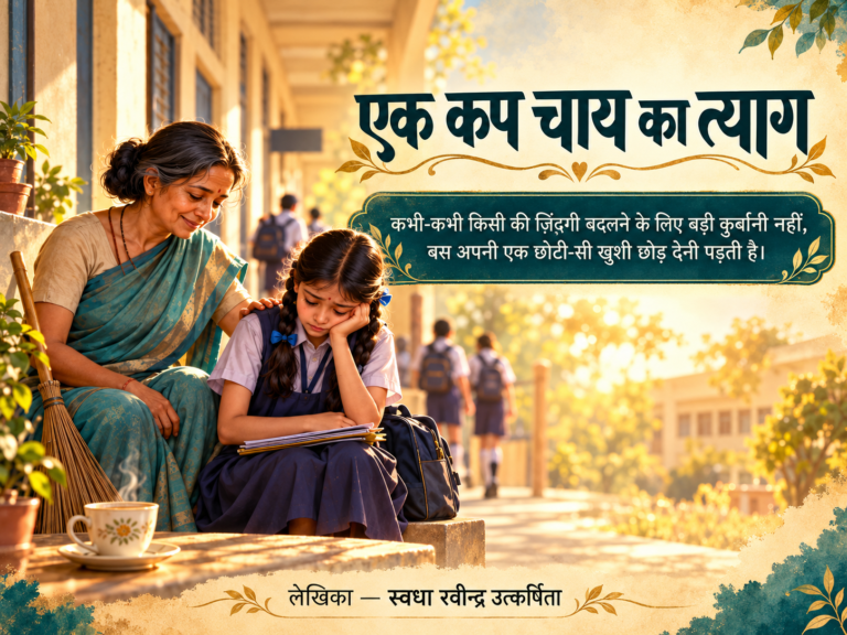 एक कप चाय का त्याग — कवर चित्र